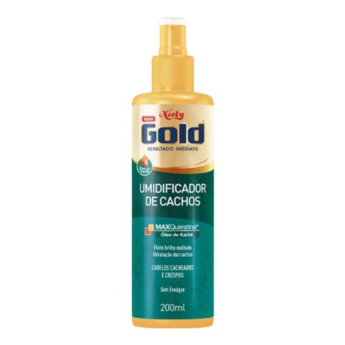 Umidificador de Cachos Niely Gold 200ml Umidificador de Cachos Niely Gold 200ml