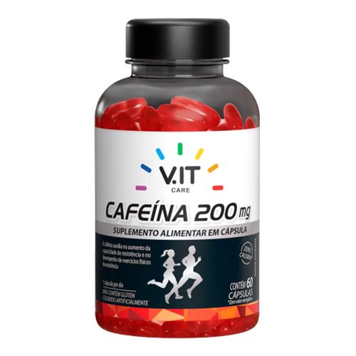 V.IT CARE Cafeína 200mg 60 Cápsulas V.IT CARE Cafeína 200mg 60 Cápsulas