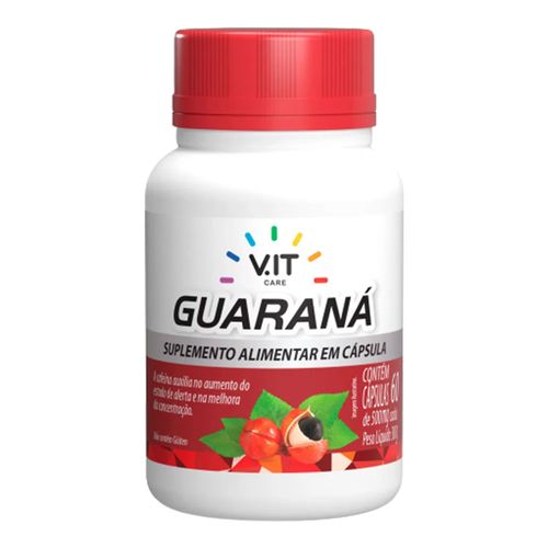 V.IT CARE Suplemento Alimentar Guaraná 60 Cápsulas V.IT CARE Suplemento Alimentar Guaraná 60 Cápsulas