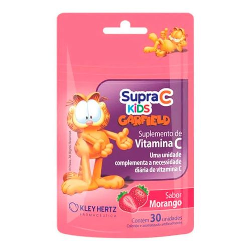 Vitamina C Supra C Kids Sabor Morango 30 Gomas Vitamina C Supra C Kids Sabor Morango 30 Gomas