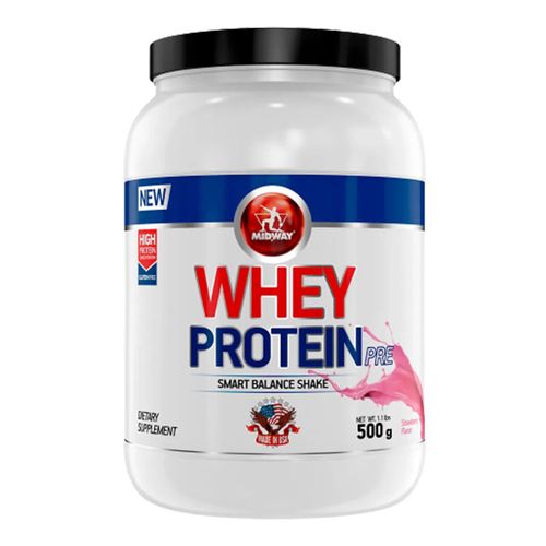 Whey Protein Midway Morango 500g Whey Protein Midway Morango 500g