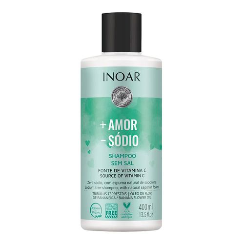 Shapoo Inoar Mais Amor Menos Sódio 400ml Shapoo Inoar Mais Amor Menos Sódio 400ml