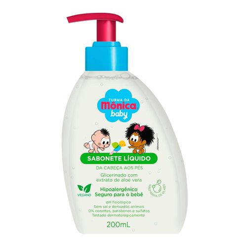 773743-Sabonete-Liquido-Turma-da-Monica-Baby-Glicerinado-200ml- 773743-Sabonete-Liquido-Turma-da-Monica-Baby-Glicerinado-200ml-