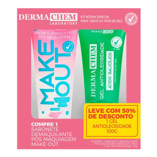 774421-Kit-Demaquilante-Dermachem-Make-Out-100m---Gel-Antioleosidade-100ml 774421-Kit-Demaquilante-Dermachem-Make-Out-100m---Gel-Antioleosidade-100ml