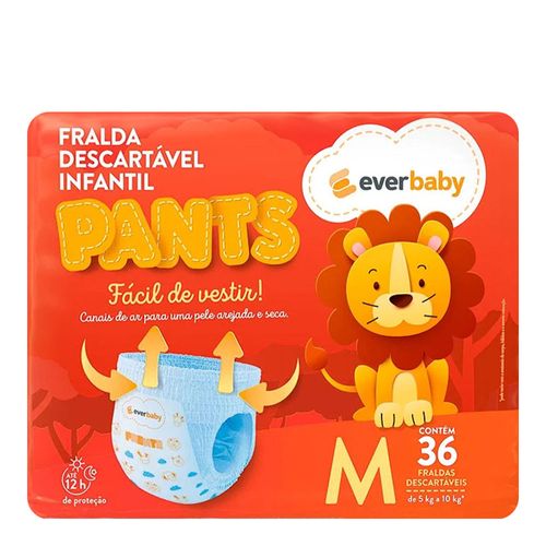 Fralda-Pants-Ever-Baby-Tamanho-M-36-Unidades Fralda-Pants-Ever-Baby-Tamanho-M-36-Unidades