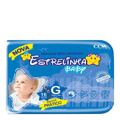 Fralda Estrelinha Baby Tamanho G 16 Unidades Fralda Estrelinha Baby Tamanho G 16 Unidades