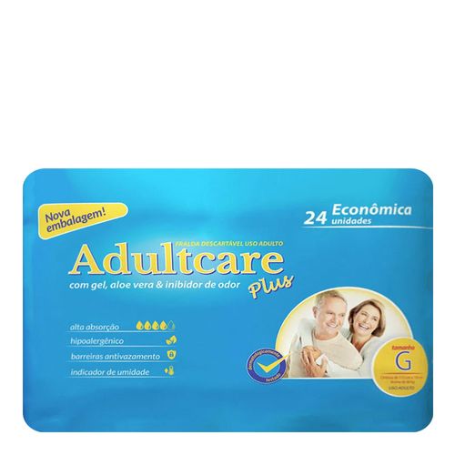 Fralda Adultcare Economica G C/ 24 Fralda Adultcare Economica G C/ 24