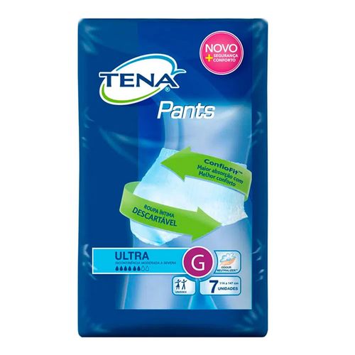 Fralda Roupa Íntima Tena Pants Ultra Unissex G 7 Unidades Fralda Roupa Íntima Tena Pants Ultra Unissex G 7 Unidades