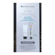Kit Protetor Solar Facial Skinceuticals UV OIL Defense FPS80 40g + Gel de Limpeza Blemish + Age Cleansing 60g