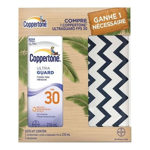 Kit Protetor Solar Coppertone Ultraguard FPS30 210ml + Nécessaire Exclusiva Kit Protetor Solar Coppertone Ultraguard FPS30 210ml + Nécessaire Exclusiva