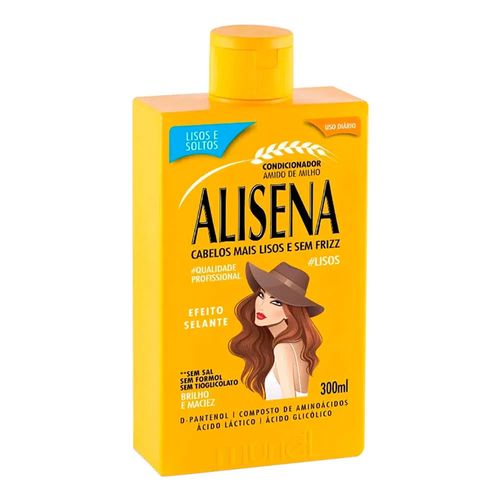 Condicionador Alisena Cabelo Liso 300ml Condicionador Alisena Cabelo Liso 300ml
