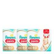Kit Fralda Pampers Pants Premium Care Top XXG 60 Unidades 3 Pacotes