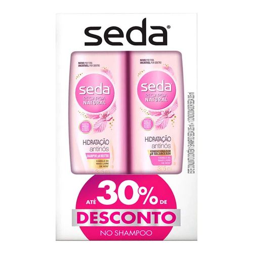 Kit Seda Recarga Natural Hidratação Antinós Shampoo + Condicionador 325ml Kit Seda Recarga Natural Hidratação Antinós Shampoo + Condicionador 325ml