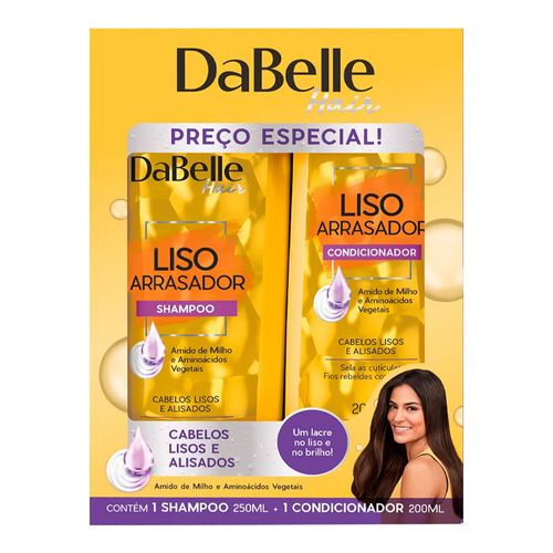 Kit Shampoo Dabelle Liso Arrasador 250ml + Condicionador 200ml Kit Shampoo Dabelle Liso Arrasador 250ml + Condicionador 200ml