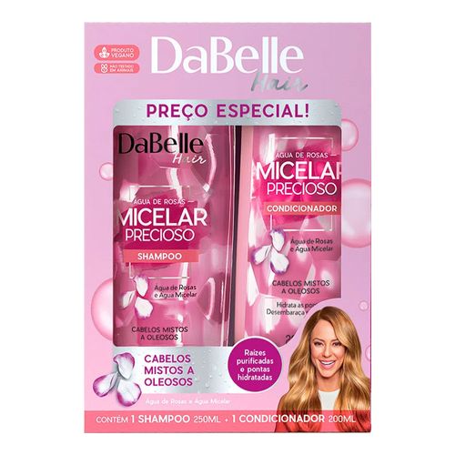 Kit Shampoo Dabelle Micelar Precioso 250ml + Condicionador 200ml Kit Shampoo Dabelle Micelar Precioso 250ml + Condicionador 200ml