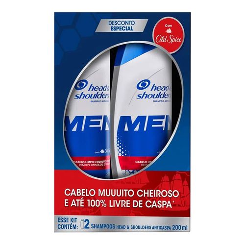 Kit Shampoo Head & Shoulders Old Spice 200ml 2 Unidades Kit Shampoo Head & Shoulders Old Spice 200ml 2 Unidades