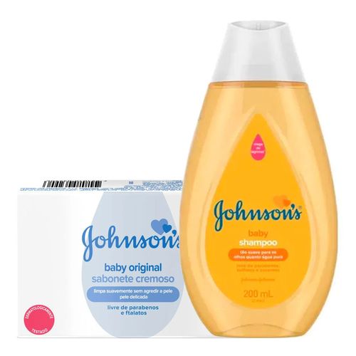 Kit Shampoo Johnson’s Baby 200ml + Sabonete 80g Kit Shampoo Johnson’s Baby 200ml + Sabonete 80g