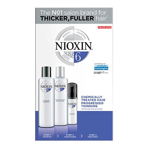 Kit Shampoo Nioxin System 6 Trial Pequeno 150ml + Condicionador 150ml + Tratamento 40ml