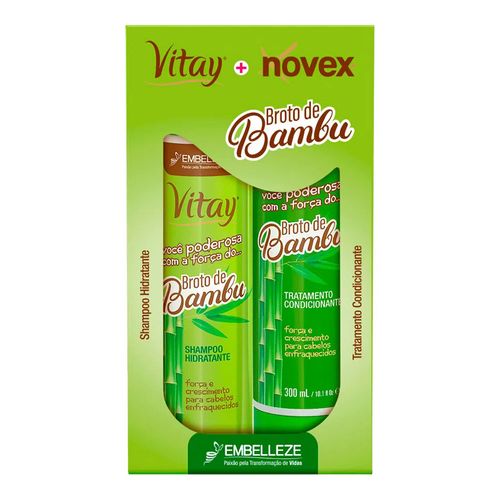 Kit Shampoo Novex Vitay Broto de Bambu 300ml + Condicionador 300ml Kit Shampoo Novex Vitay Broto de Bambu 300ml + Condicionador 300ml