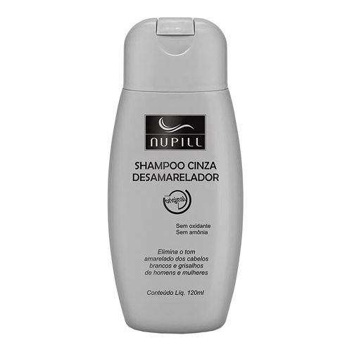 Shampoo Nupill Cinza Desamarelador 120ml Shampoo Nupill Cinza Desamarelador 120ml